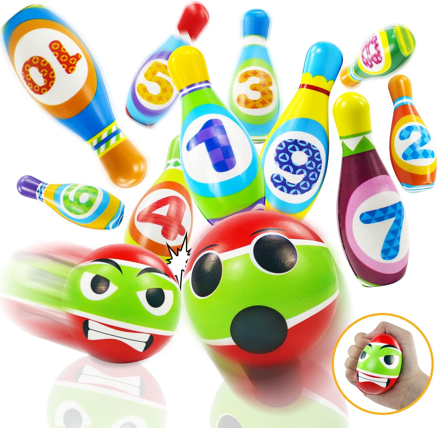 Juego de Palitroques Bowlling Infantil 12 Piezas - Martina Baby & Kids